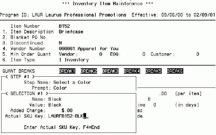 setting up the inventory27